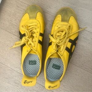 Onitsuka Tiger by Asics Yellow and Black Sneakers Classic Style
